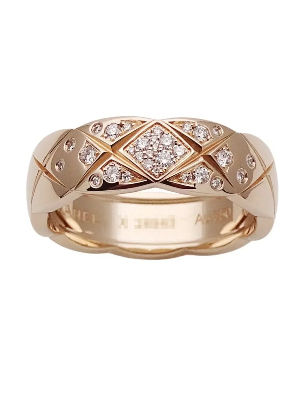 Chanel Ring Diamond Coco Crush Pink Gold 58 Polished